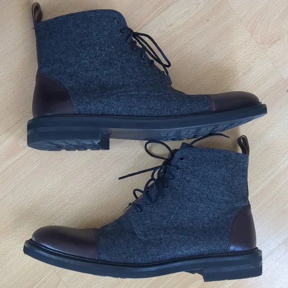 Taft The Jack in Grey/Oxblood Sz 10 US 43 EU - Picture 3 of 9